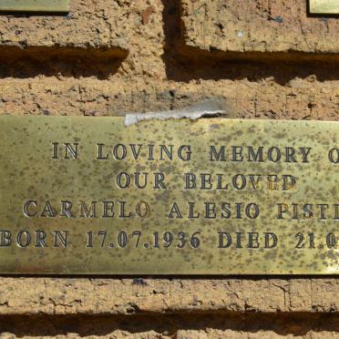 PISTILLI Carmelo Alesio 1936-1998
