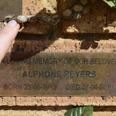 REYERS Alphons 1913-2010