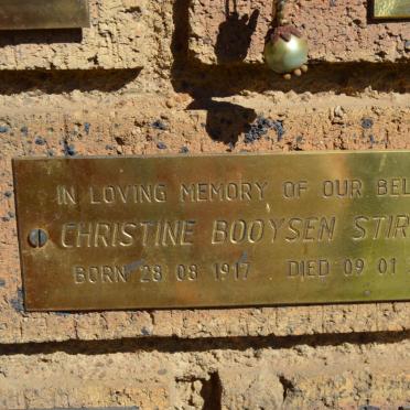 STIRLING Christine Booysen 1917-2003