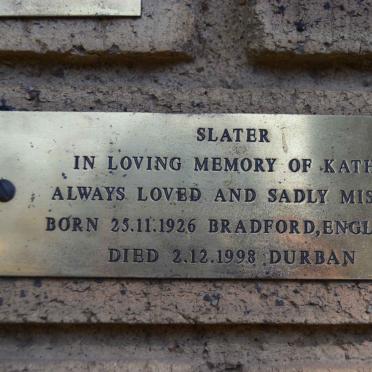 SLATER Kathy 1926-1998