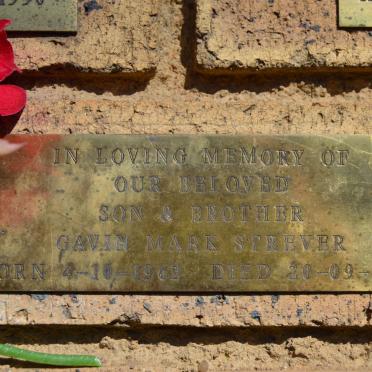 STREVER Gavin Mark 1962-1996