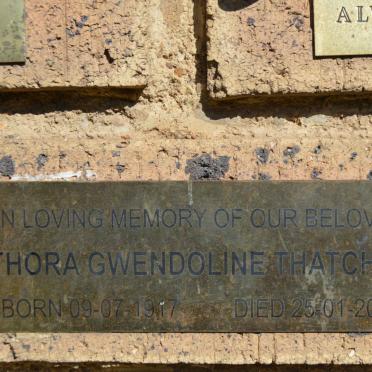 THATCHER Thora Gwendoline 1917-2007