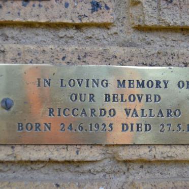 VALLARO Riccardo 1925-1997