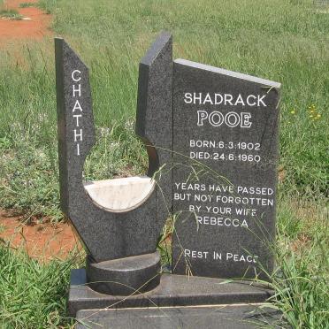 POOE Shadrack 1902-1960