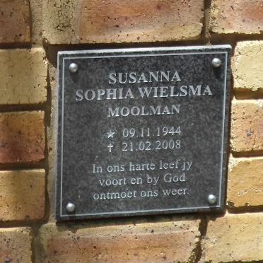 MOOLMAN Susanna Sophia Wielsma 1944-2008