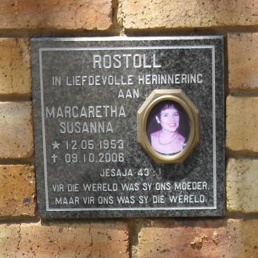 ROSTOLL Margaretha Susanna 1953-2006