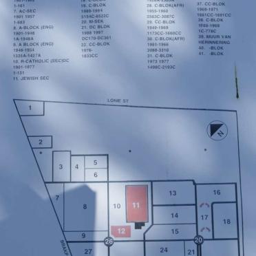 3. Cemetery layout
