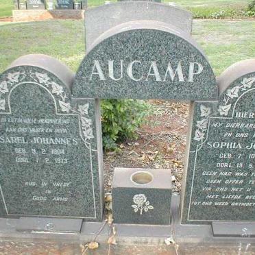 AUCAMP Sarel Johannes 1904-1973 &amp; Sophia Johanna 1912-1959