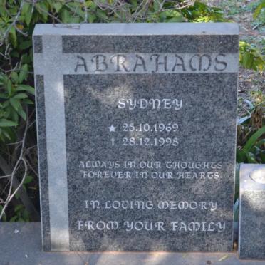 ABRAHAMS Sydney 1969-1998