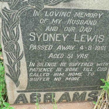 ABRAMS Sydney Lewis -1961