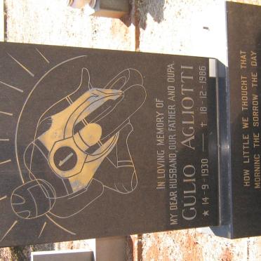 AGLIOTTI Gulio 1930-1986