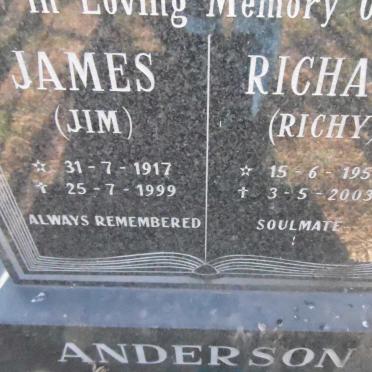 ANDERSON James 1917-1999 :: Richard 1958-2003