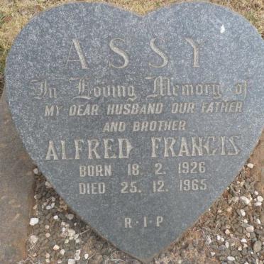 ASSY Alfred Francis 1926-1965