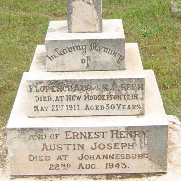 AUSTIN Ernest Henry, JOSEPH -1943 &amp; Florence -1911