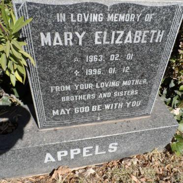 APPELS Mary Elizabeth 1963-1996