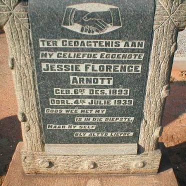 ARNOTT Jessie Florence 1893-1939