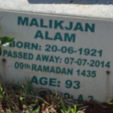ALAM Malikjan 1921-2014
