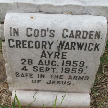 AYRE Gregory Warwick 1959-1959