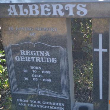 ALBERTS Regina Gertrude 1939-1998