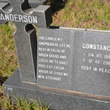 ANDERSON Constance 1980-2002