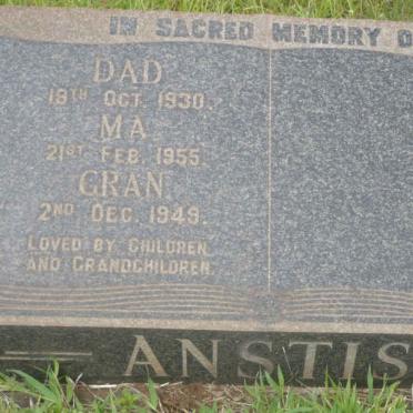 ANSTIS Dad -1930 &amp; Ma -1955 :: ANSTIS Gran -1949