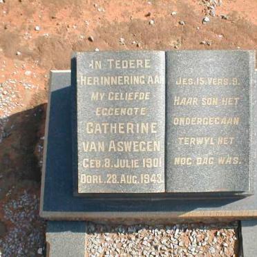 ASWEGEN Catherine, van 1901-1943