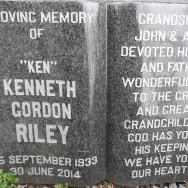 RILEY Kenneth Gordon 1933-2014