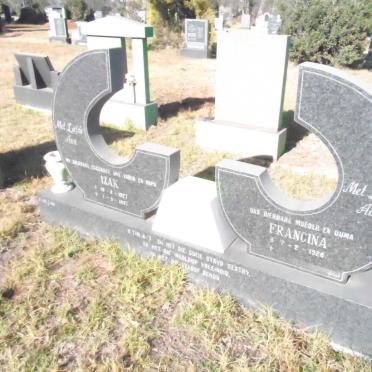 AUCAMP Izak 1927-1997 &amp; Francina 1926-
