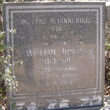 ANDERSON William Joseph Richard 1911-1980 &amp; Johanna Magrietha 1915-1991 