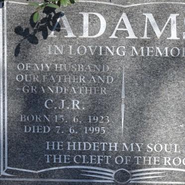 ADAMS C.J.R. 1923-1995