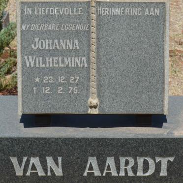 AARDT Johanna Wilhelmina, van 1927-1975