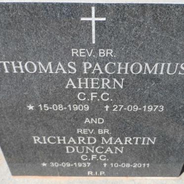 AHERN Thomas Pachomius 1909-1973 :: DUNCAN Richard Martin 1937-1911