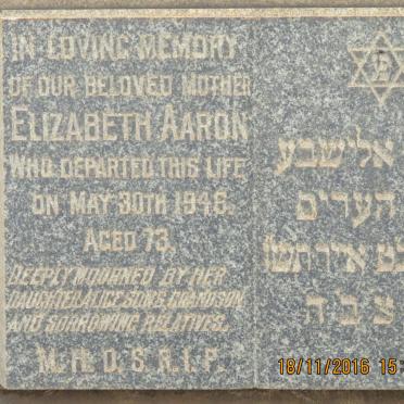 AARON Elizabeth -1946
