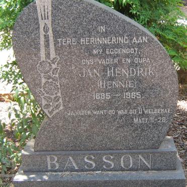 BASSON Jan Hendrik 1885-1965