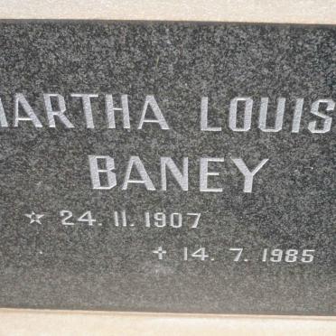 BANEY Martha Louisa 1907-1985