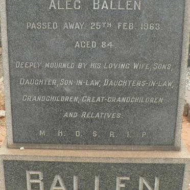 BALLEN Alec -1963