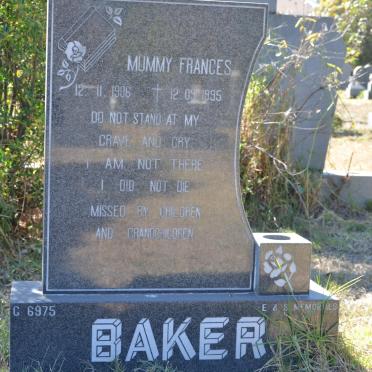 BAKER Frances 1906-1995