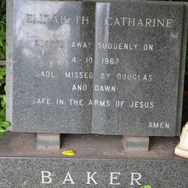 BAKER Elizabeth Catharine -1962