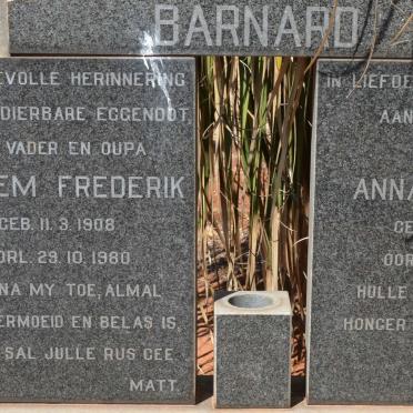 BARNARD Willem Frederik 1908-1980 &amp; Anna Catrina 1914-2000