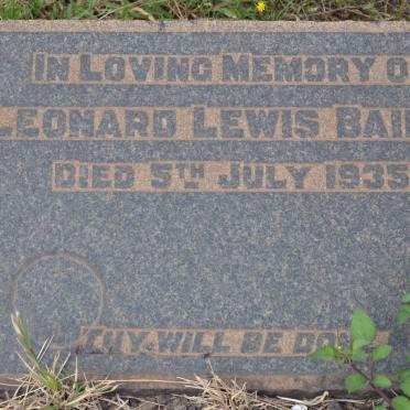 BAIKIE Leonard Lewis -1935