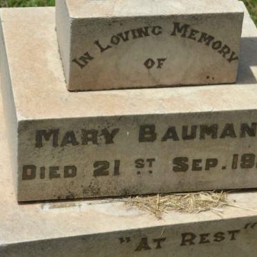 BAUMANN Mary -1923