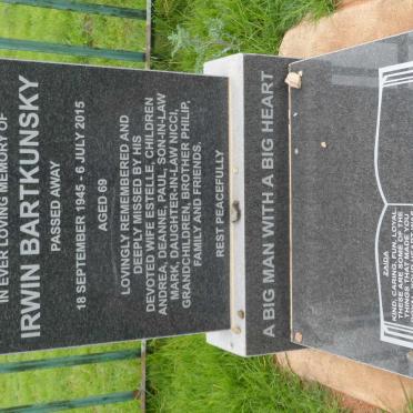 BARTKUNSKY Irwin 1945-2015
