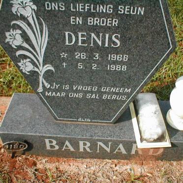 BARNARD Denis 1966-1988