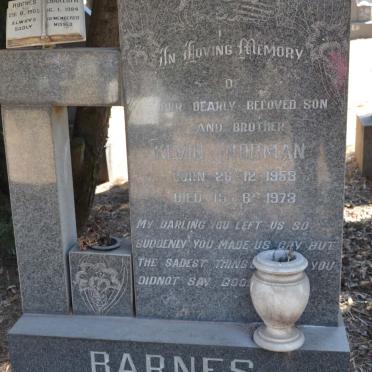 BARNES Kevin Norman 1953-1973 :: HUGHES Charlotte 1905-1984