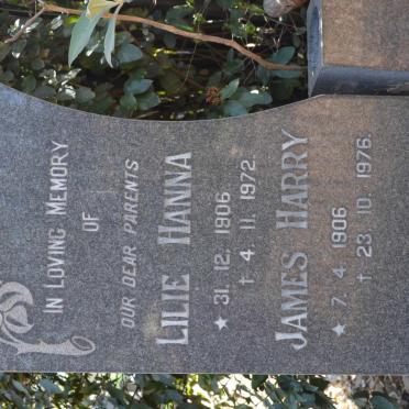 BARTLE James Harry 1906-1976 &amp; Lilie Hanna 1906-1972