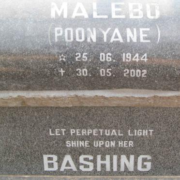 BASHING Theodora Malebo 1944-2002