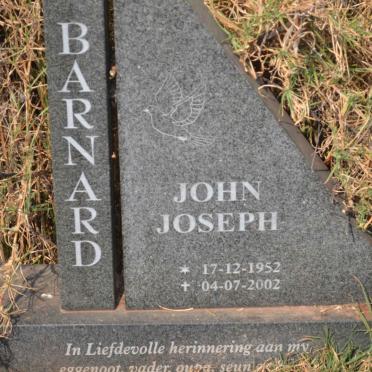 BARNARD John Joseph 1952-2002