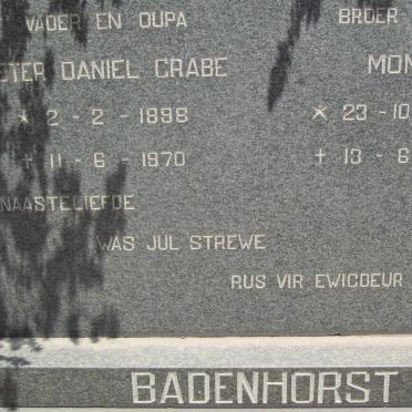 BADENHORST Pieter Daniël Grabe 1898-1970 :: BADENHORST Monté 1927-1970