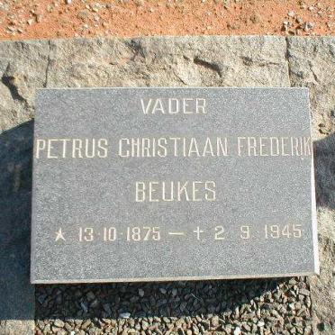 BEUKES Petrus Christiaan Frederik 1875-1945