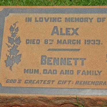 BENNETT Alex -1933